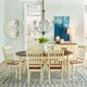 A-America® British Isles Merlot Extendable Leg Dining Table with Buttermilk Base-4