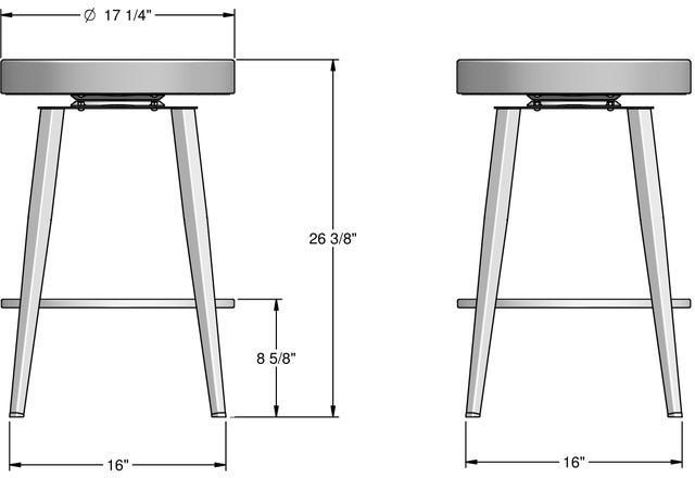 Amisco Customizable Zip Swivel Counter Stool-2