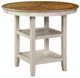 New Classic® Home Furnishings Mitchell 5-Piece Bisque/Brown Counter Height Dining Set-2
