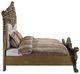 ACME Furniture Constantine Brown/Light Gold Eastern King Upholstered Panel Bed-4