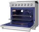 Thor Kitchen® Gordon Ramsay 36" Stainless Steel Freestanding Pro Style Liquid Propane Range with Precision Knob Control in Stainless Steel-4