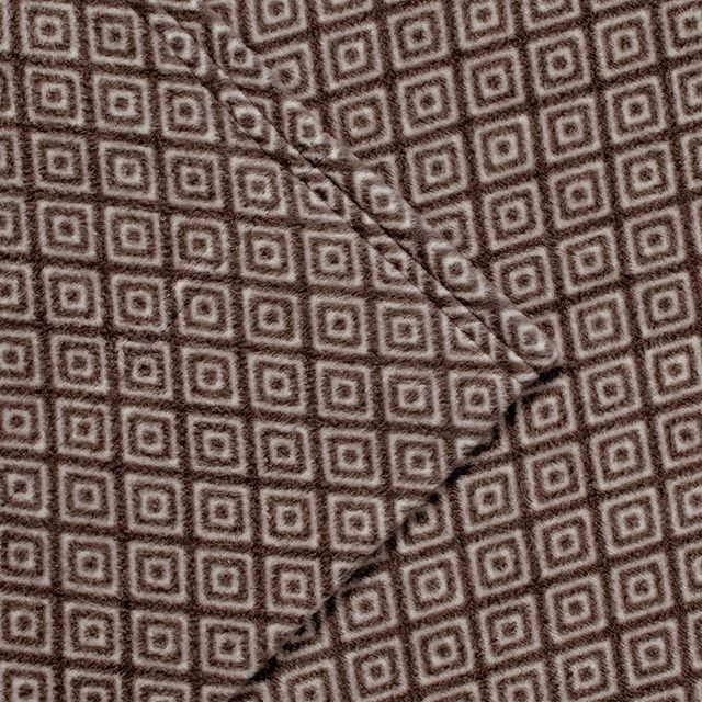 Olliix by True North by Sleep Philosophy Brown Diamond Twin Micro Fleece Sheet Set-1