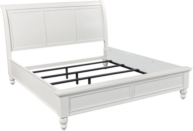 aspenhome® Cambridge White Queen Sleigh Bed-1