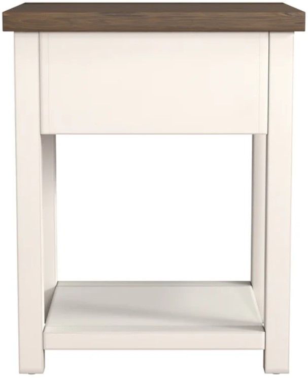 HH2 Home Milligan 2-Piece White Oak Nightstand-3