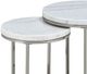 ACME Furniture Zaidee White Nesting Table with Nickel Base-4