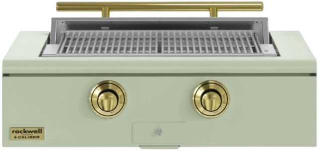 Caliber™ Rockwell 2-Burner Sage Built-In Liquid Propane Grill with Brass Hardware-0