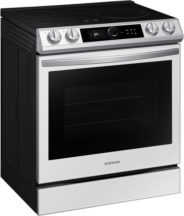 Samsung 30" White Slide In Induction Range-1