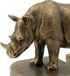 A & B Home 2-Piece Gold Rhinoceros Bookends-4