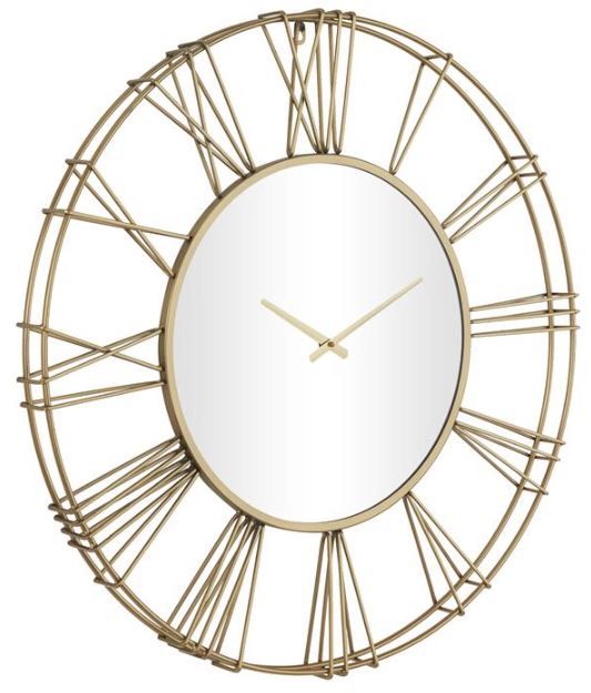 Deco Marche Gold Open Frame Wall Clock-1