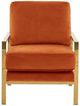 VIG Furniture Divani Casa Bayside Orange Accent Chair-2
