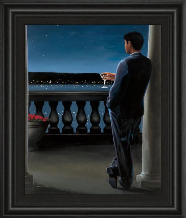 Classy Art Thinking of Her by James Wiens Wall Art-0