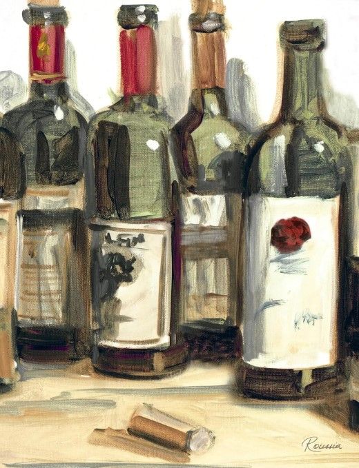 Classy Art Wine Champ I by Heather A. French-Roussia Wall Art-0