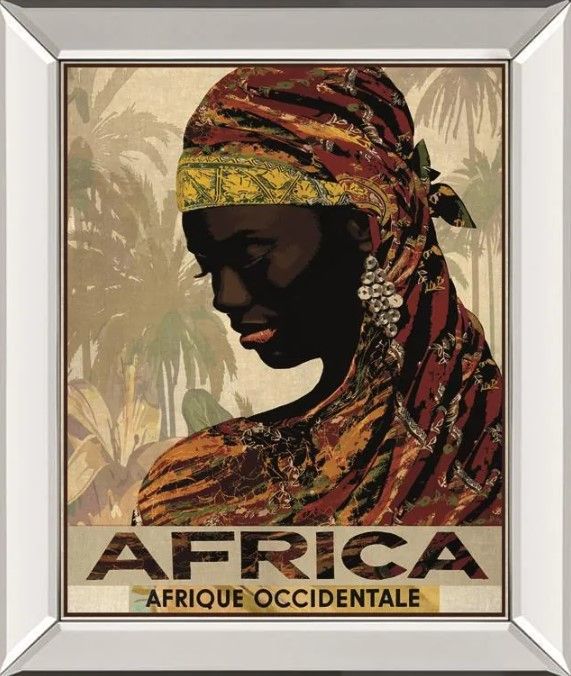 Classy Art Portmanteau Vintage Travel Africa Wall Art-0