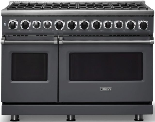 Viking® 7 Series 48" Cast Black Pro Style Dual Fuel Range-2