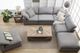 Moe's Home Collection Clay 6-Piece Light Grey L-Shaped Modular Sectional and Ottoman-4