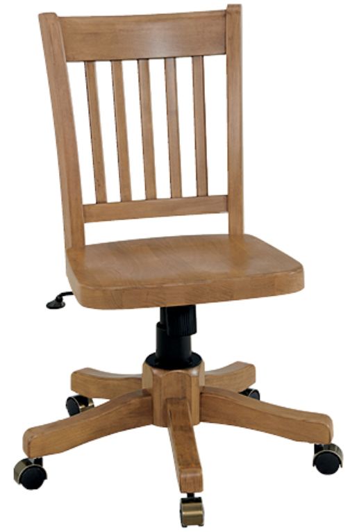 Whittier Wood® Furniture McKenzie Hawthorne Pecan Office Chair-0