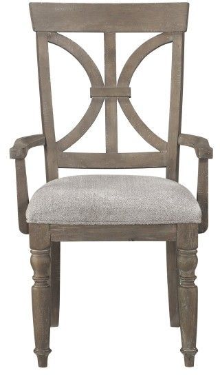 Mazin Furniture Cardano Driftwood Light Brown Arm Chair-1