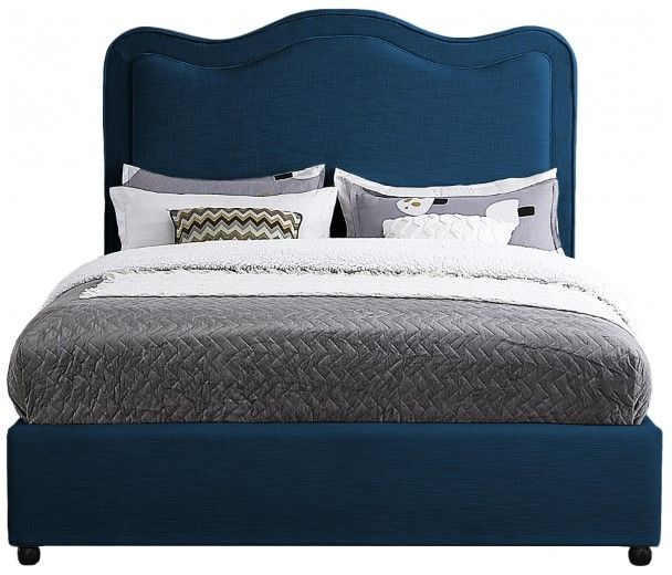 Meridian Furniture Felix Navy King Bed-1
