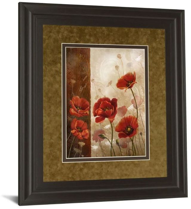 Classy Art Wild Poppies l by Conrad Knutsen Framed Print Wall Art-0
