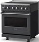 Viking® 5 Series 30" Cast Black Pro Style Induction Range with Polished Chrome Trim-3
