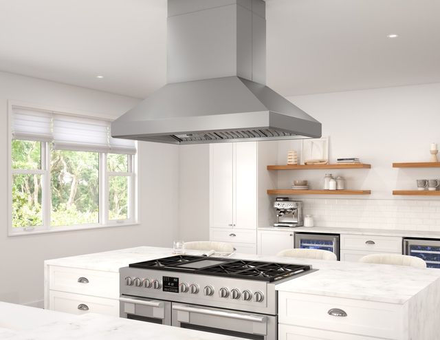 Zephyr Titan Pro 54" Stainless Steel Island Range Hood with TruHue™-3