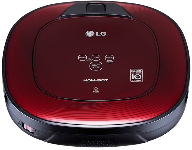 LG Hom-Bot Square Robotic Vacuum-Ruby Red