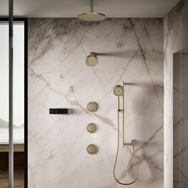 KOHLER® WaterTile® Vibrant Brushed Bronze 1.0 GPM 27-Nozzle Single-Function Body Spray-2