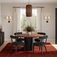 TOV Furniture Marlow Brown Dining Table with Black Base-1