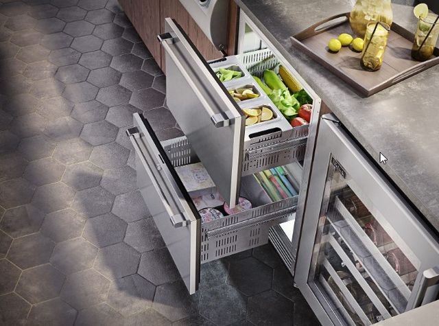 Perlick® Signature Stainless Steel 24" Dual Zone Freezer Drawer-3