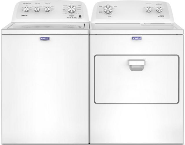 Maytag® White Top Load Washer & Gas Dryer Laundry Pair-0