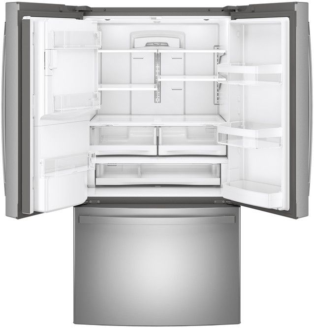 GE® 36" 27.7 Cu. Ft. Fingerprint Resistant Stainless Steel French Door Refrigerator-3