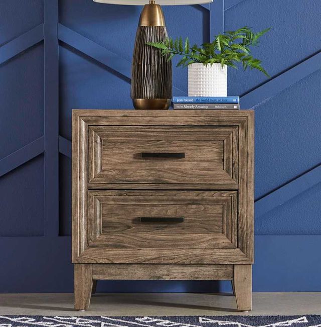 Liberty Furniture Ridgecrest Cobblestone Nightstand-1