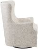 Olliix by Madison Park Cream Ella Swivel Glider Chair-2
