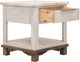 International Furniture Direct Golden Loft Gray End Table with Warm Brown Base-4