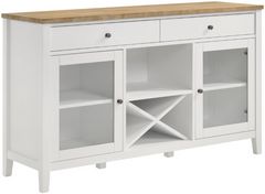 Coaster® Hollis Brown/White 2-Door Dining Sideboard with Drawers