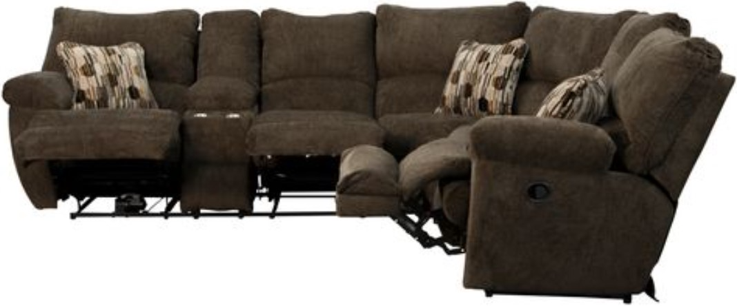 Catnapper Elliott 2-Piece Manual Lay Flat Reclining Sectional - Thumbnail 5