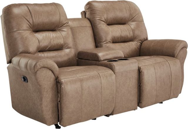 Best® Home Furnishings Customizable Unity Leather Power Reclining Space Saver Loveseat with Console-0