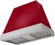 AGA Euclid 36" Piccadilly Red Wall Mounted Range Hood  with Brushed Nickel Trim-0