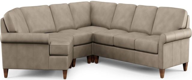 Flexsteel® Westside 4-Piece Taupe Left-Arm Facing Sectional and Chaise-1