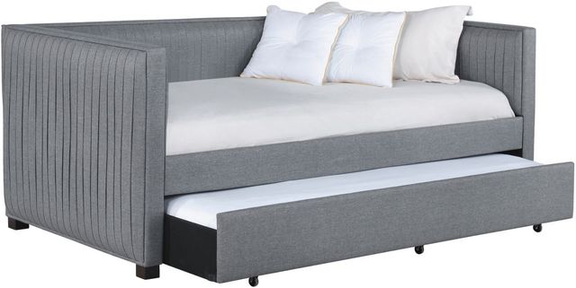 Coaster® Brodie Grey Upholstered Twin Daybed with Trundle-0