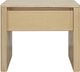 Moe's Home Collection Blake Beige Nightstand with a Travertine Top-2