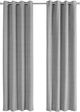 Monarch Specialties Inc. 2-Piece Grey 52" x 95" Solid Blackout Curtain Panel Set-0