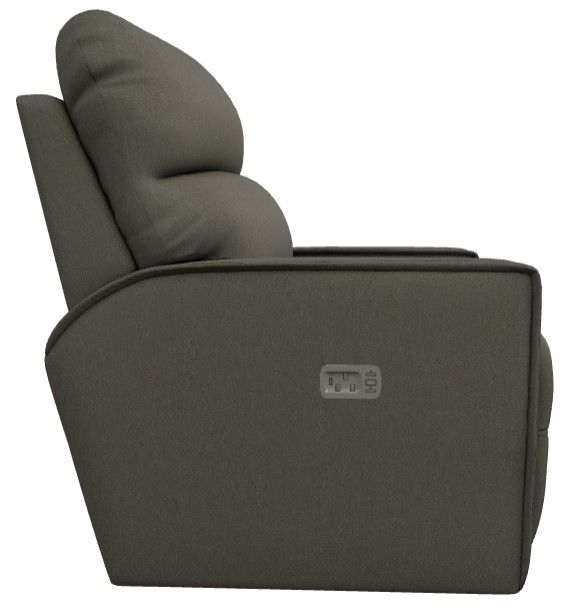 La-Z-Boy® Maddox Smoke Power Reclining Chair and a Half with Headrest-2
