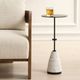 Uttermost® Kincaid Black Top Drink Table with White Base-1