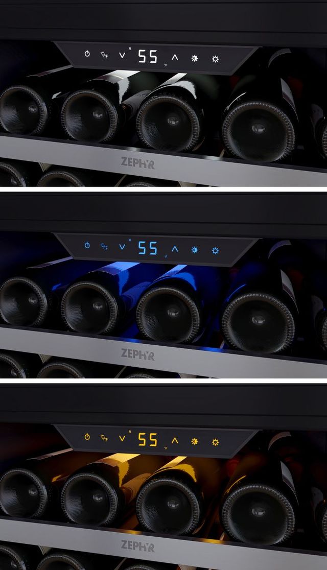 Zephyr Presrv™ 14.9 Cu. Ft. Glass/Stainless Steel Wine Cooler-1