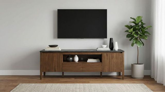 Coaster® Bradley Brown/Smokey Gray TV Stand Media Console-1