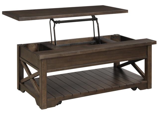 Bernards Jenson Walnut Cocktail Table with Lift Top-2