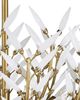Currey & Company Magnum Opus Brass/White Semi-Flush Mount-3