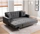 Milton Greens Stars 2-Piece Gray Reversible Sectional Sofa Bed-4