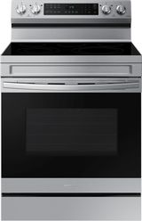 Samsung 30" Fingerprint Resistant Stainless Steel Smart Freestanding Electric Range with No Preheat Air Fry and Convection